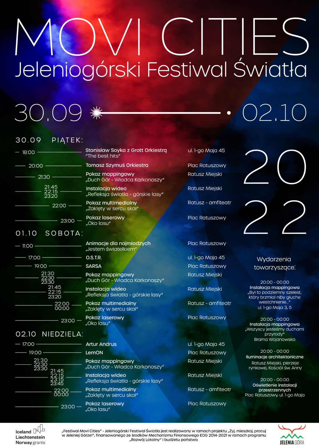Plakat Festiwalu Światła